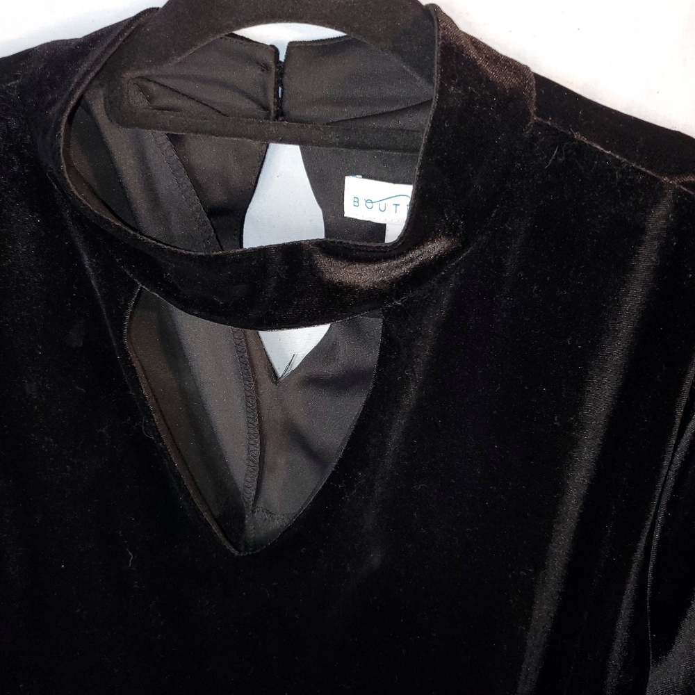 Boutique Black faux  Velvet  sz 2x - Picture 4 of 10